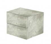 Шафка підлогова Hatria Grandangolo 34х32 см з двома висувними ящиками ДСП цемент 