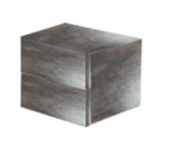 Шафка підлогова Hatria Grandangolo 34х32 см з двома висувними ящиками ДСП сіро-коричневий 