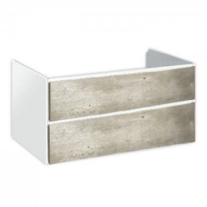 Тумба под раковину Hatria Le Fiabe подвесная 97.5 см ДСП белый/цемент 