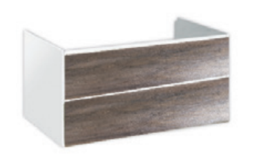 Тумба під раковину Hatria Le Fiabe підвісна 97.5 см ДСП білий/сіро-коричневий 