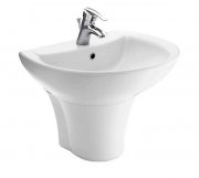 Раковина TOTO Le Blanc на п'едістал напівкругла кераміка білий LT942CK