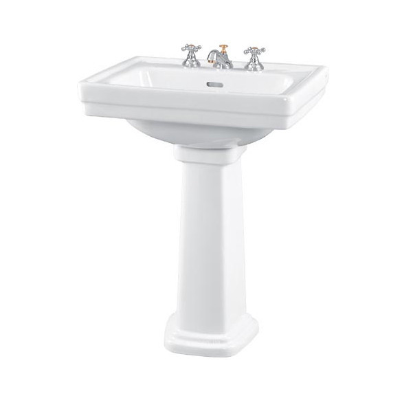 Раковина TOTO Memory Classic на п'едістал прямокутна кераміка білий LW668CJ