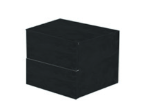 Шкафчик напольный Hatria Grandangolo 34х32 см с двумя выдвижными ящиками ДСП антрацит Y2ADGG