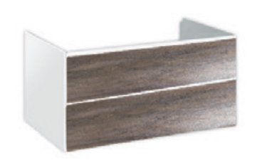 Тумба під раковину Hatria Le Fiabe підвісна 97.5 см ДСП білий/сіро-коричневий 