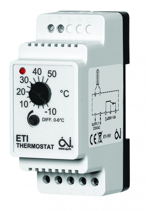 Терморегулятор ExTherm ETI для регулювання температури в системах обігріву трубопроводів і ємностей ETI