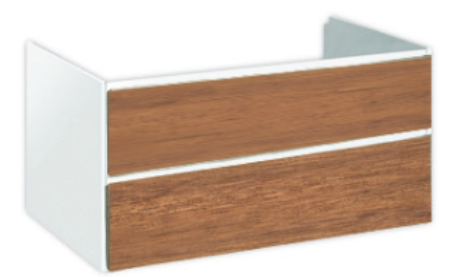 Тумба под раковину Hatria Le Fiabe подвесная 97.5 см ДСП белый/тик 