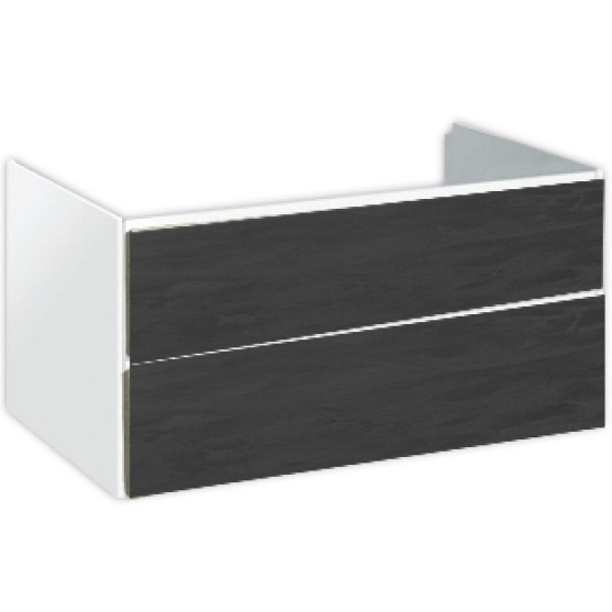 Тумба під раковину Hatria Le Fiabe підвісна 77.5 см ДСП білий/антрацит 