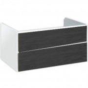 Тумба под раковину Hatria Le Fiabe подвесная 77.5 см ДСП белый/антрацит 