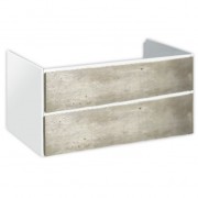 Тумба под раковину Hatria Le Fiabe подвесная 77.5 см ДСП белый/цемент 