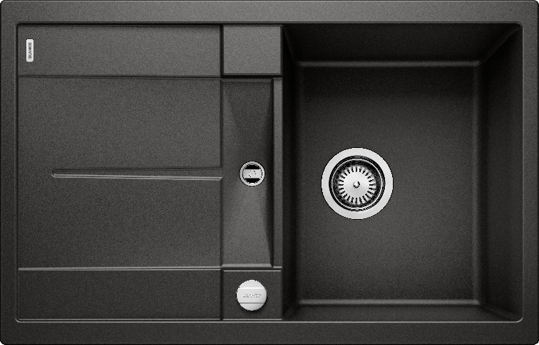 Мийка для кухні Blanco Metra 45 S 78х50 см SILGRANIT® PuraDur® чорний 525914