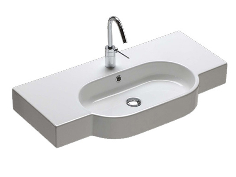 Раковина подвесная Hatria Area 91х45 см санфарфор белый YXA001