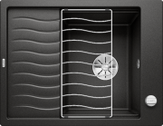 Мойка для кухни Blanco Elon 45 S 65х50 см с решеткой SILGRANIT® PuraDur® черный 525879