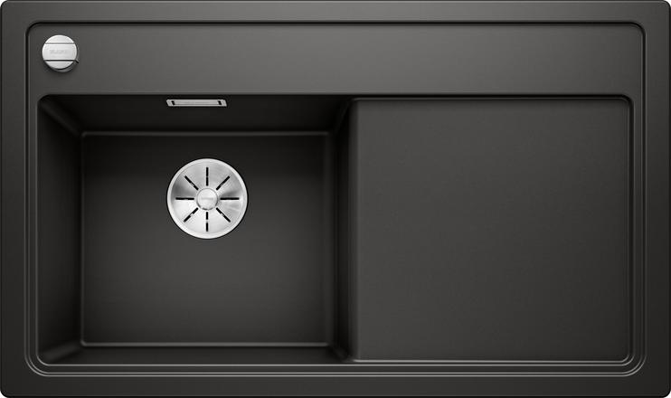 Мийка для кухні Blanco Zenar 45 S 86х51 см з обробною дошкою SILGRANIT® PuraDur® чорний 526032