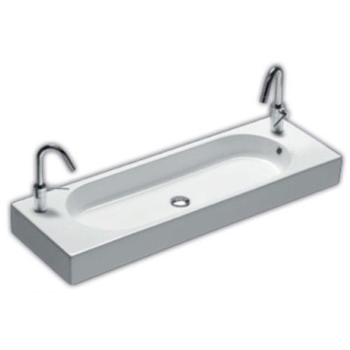 Раковина накладна/підвісна Hatria Area 110х35 см санфарфор білий YXNG01