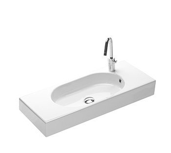 Раковина подвесная Hatria Area 106х35.5 см санфарфор белый Y0Q901