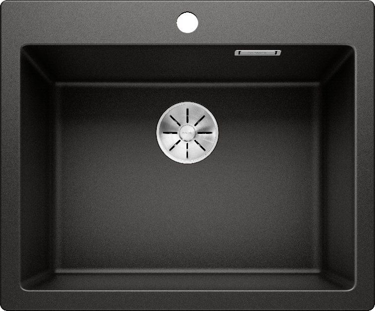 Мийка для кухні Blanco Pleon 61,5х51 см SILGRANIT® PuraDur® чорний 525953