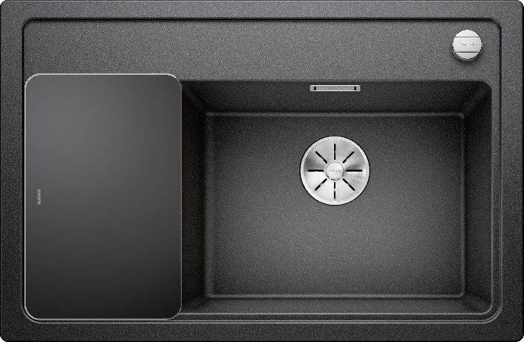Мойка для кухни Blanco Zenar XL 6S Compact 78х51 см с разделочной доской SILGRANIT® PuraDur® черный 526050