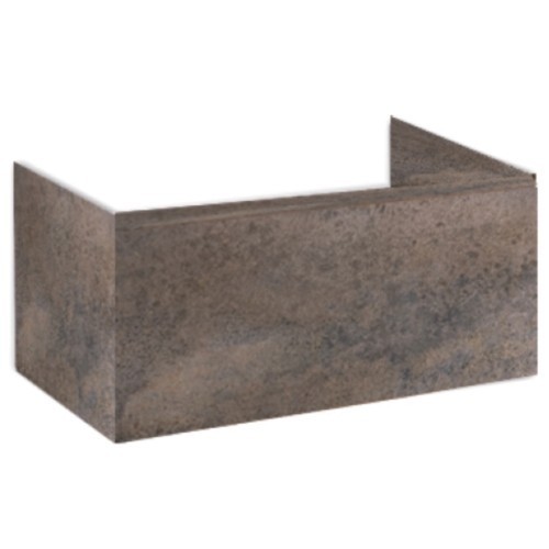 Тумба під раковину Hatria Daytime підвісна 108 см ДСП сіро-коричневий 