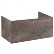 Тумба под раковину Hatria Daytime подвесная 108 см ДСП серо-коричневый 