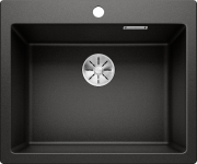 Мийка для кухні Blanco Pleon 61,5х51 см SILGRANIT® PuraDur® чорний 525953