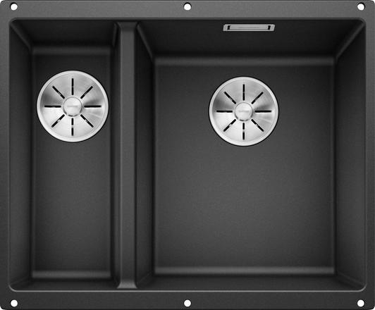 Мойка для кухни Blanco Subline 340/160-U 55.5х46 см SILGRANIT® PuraDur® черный 525986
