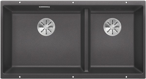 Мойка для кухни Blanco Subline 480/320-U 85.5х46 см SILGRANIT® PuraDur® черный 525993