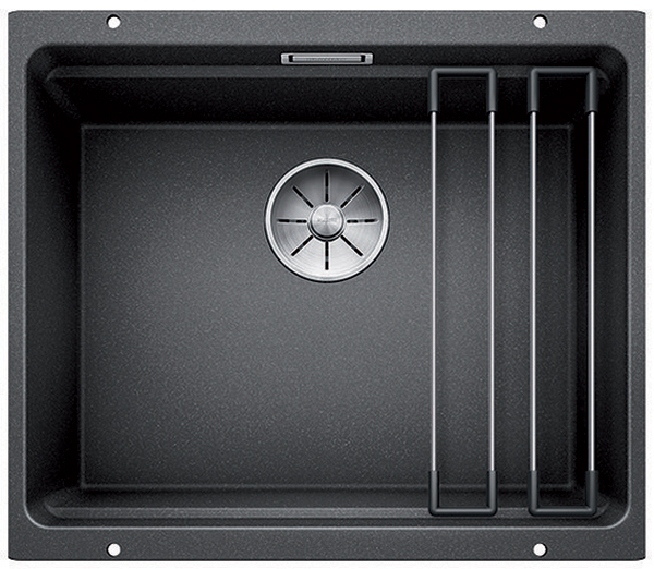 Мийка для кухні Blanco Subline 500-U 53х46 см SILGRANIT® PuraDur® чорний 525887