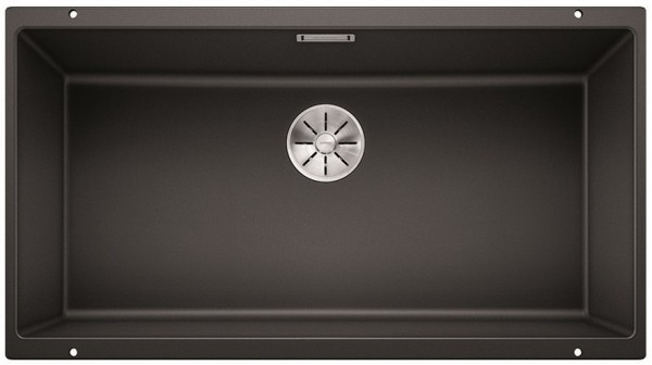Мийка для кухні Blanco Subline 800-U 83х46 см SILGRANIT® PuraDur® чорний 526005