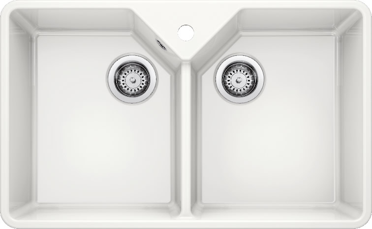 Мийка для кухні Blanco Villae Farmhouse Double 79,4х49 см кераміка білий 525164
