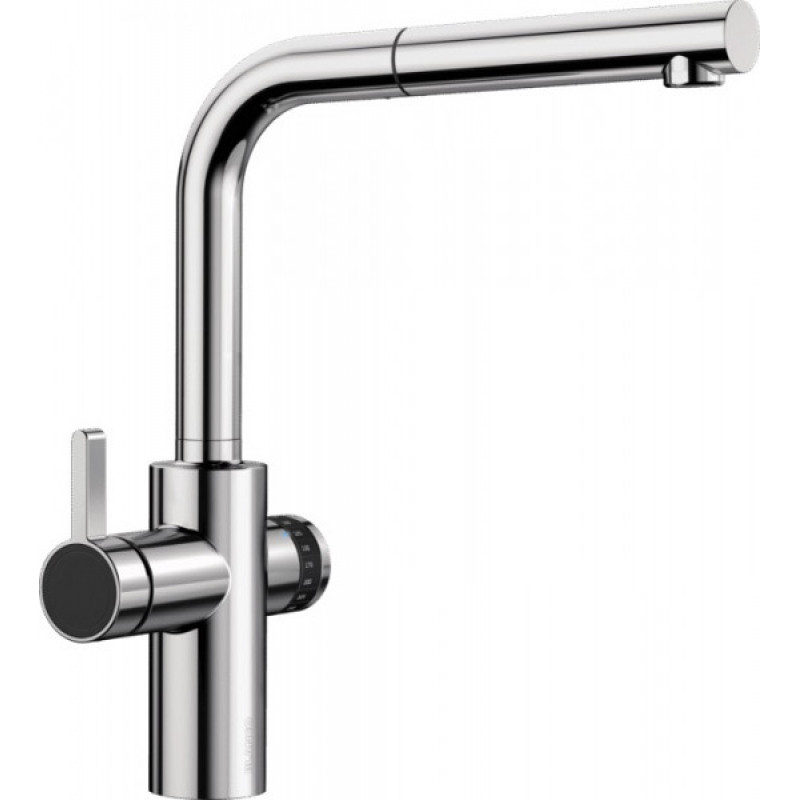 Смеситель для кухни Blanco Evol-S Volume однорычажный с выдвижной лейкой хром 525212
