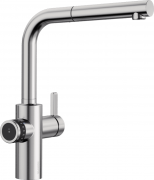 Смеситель для кухни Blanco Evol-S Volume с выдвижной лейкой нержавеющая сталь 525211