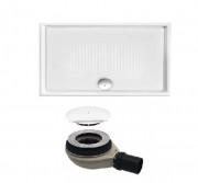 Душовий піддон Hatria LIF H3 100х80 см кераміка білий з сифоном PBY1ZY01