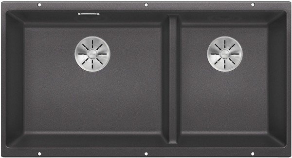 Мийка для кухні Blanco Subline 480/320-U 85.5х46 см SILGRANIT® PuraDur® чорний 525993