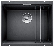 Мийка для кухні Blanco Subline 500-U 53х46 см SILGRANIT® PuraDur® чорний 525887