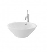 Раковина накладна TOTO кругла кераміка білий LW523J