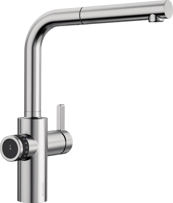 Змішувач для кухні Blanco Evol-S Volume з висувною лійкою нержавіюча сталь 525211