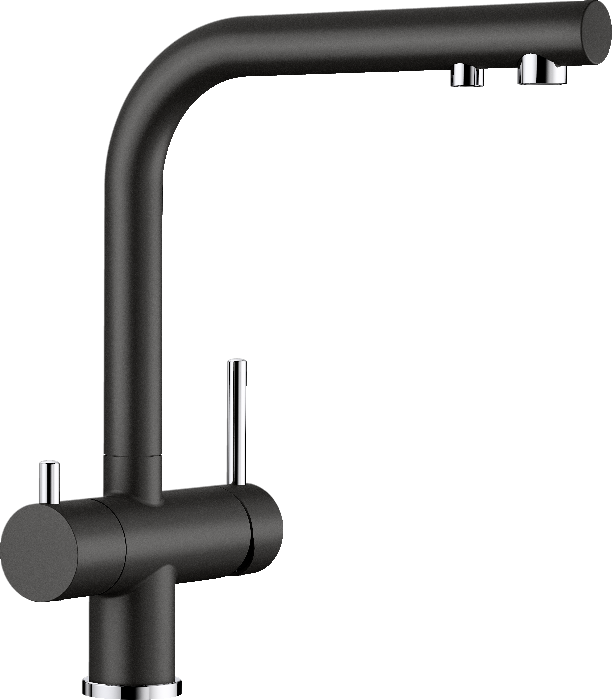 Змішувач для кухні Blanco Fontas II одноважільний під фільтр SILGRANIT® чорний 526157