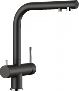 Змішувач для кухні Blanco Fontas II одноважільний під фільтр SILGRANIT® чорний 526157