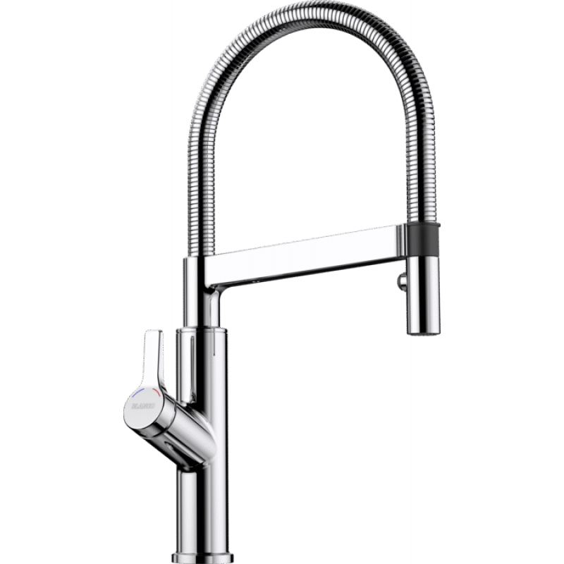 Смеситель для кухни Blanco Solenta-S Senso сенсорный однорычажный с выдвижной лейкой хром 523126