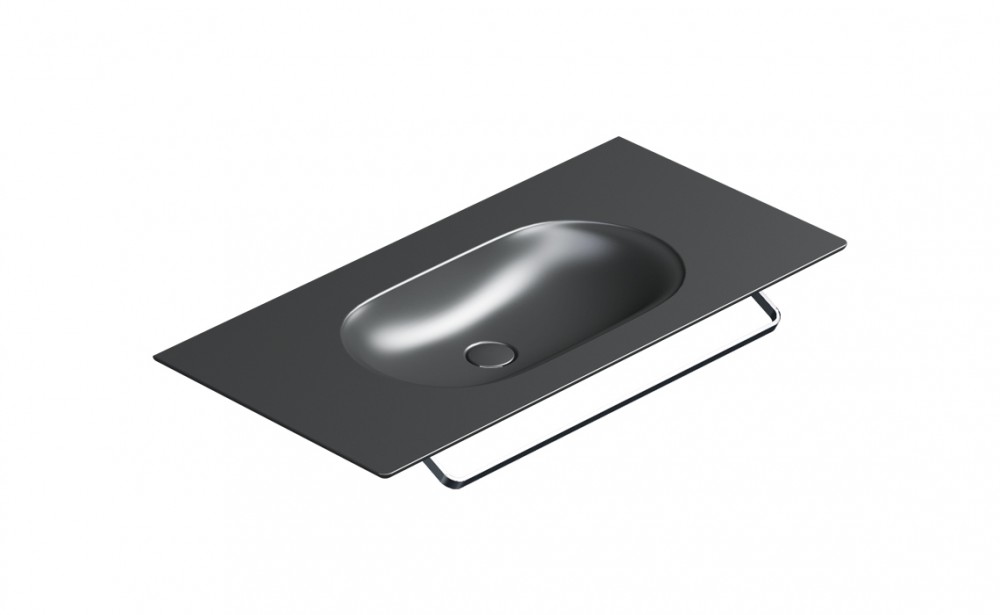 Раковина для ванной Catalano Horizon 100х50 см керамика черный матовый 1100HZNS