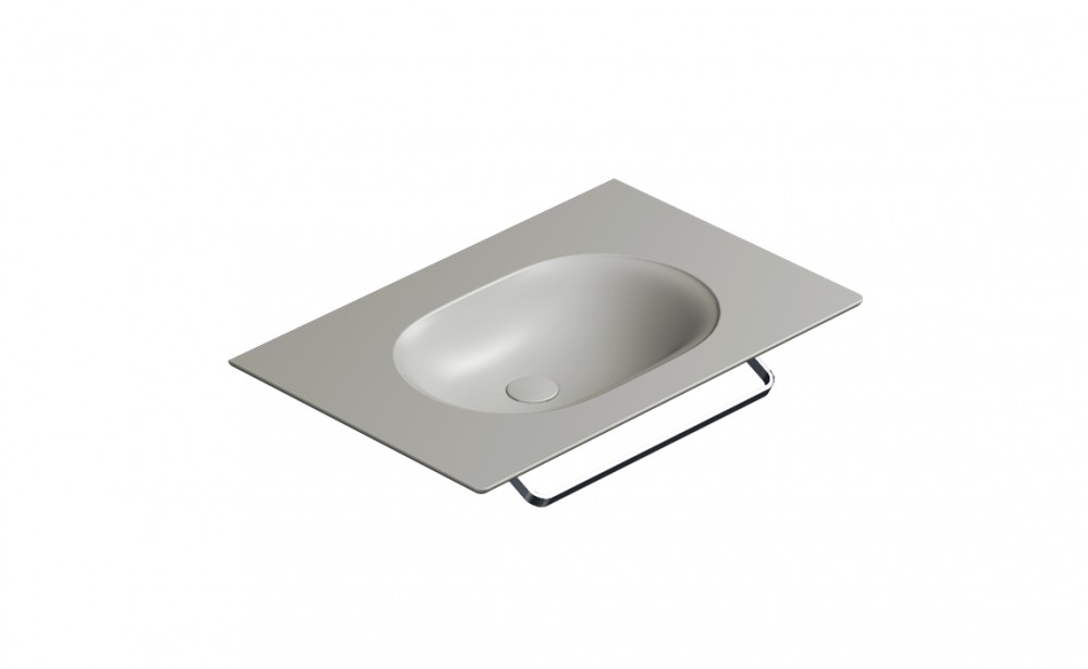 Раковина для ванної Catalano Horizon 75х50 см кераміка цемент матовий 175HZCS