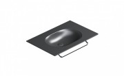 Раковина для ванной Catalano Horizon 75х50 см керамика черный матовый 175HZNS