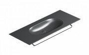 Раковина для ванної Catalano Horizon 125х50 см кераміка чорний матовий 1125HZNS