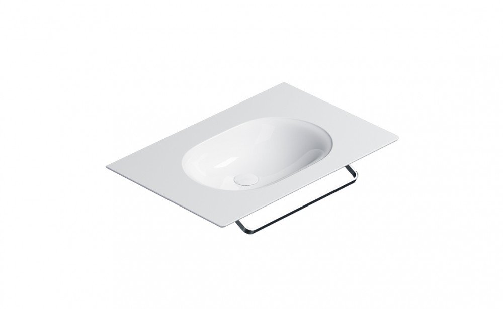 Раковина для ванної Catalano Horizon 75х50 см кераміка білий глянцевий 175HZ00