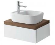 Тумба під раковину TOTO Natural Curve підвісний білий / венге FU10382U