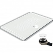 Душевой поддон Hatria LIF H3 Alchemy 120х80 см керамика белый матовый с сифоном PCY1ZX25