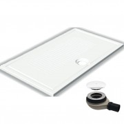 Душовий піддон Hatria LIF H3 Alchemy 120х70 см кераміка білий матовий з сифоном PCY1ZZ25