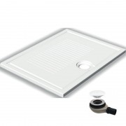 Душовий піддон Hatria LIF H3 Alchemy 90х70 см кераміка білий матовий з сифоном PCY1W125