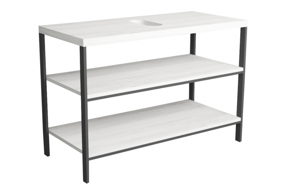 Консоль для раковины Simas Wave напольная 110х50 см дуб/цемент WAM 1L