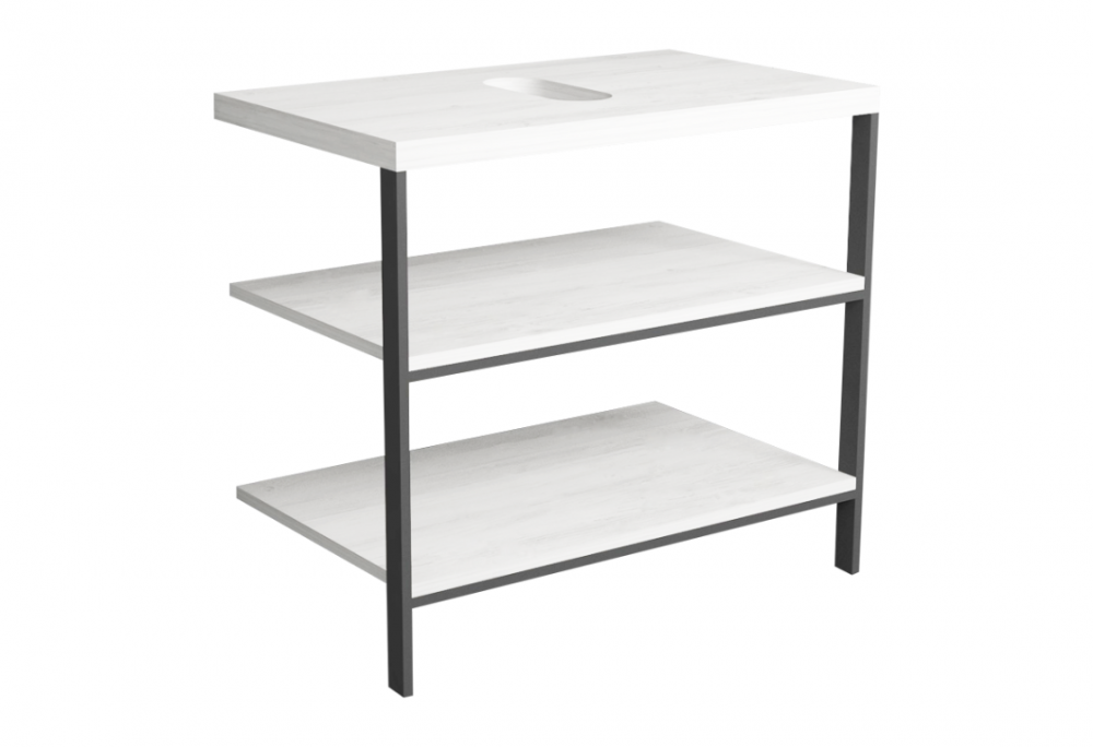 Консоль для раковини Simas Wave для підлоги 83х50 см дуб/цемент WAM 2